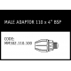 Marley Philmac Male Adaptor 110 x 4 BSP - MM302.110.100